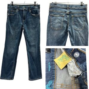Thereabouts Straight Fit Denim Boys Adjustable Waist Blue Jeans 14 Husky